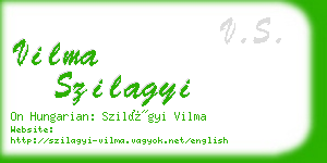 vilma szilagyi business card